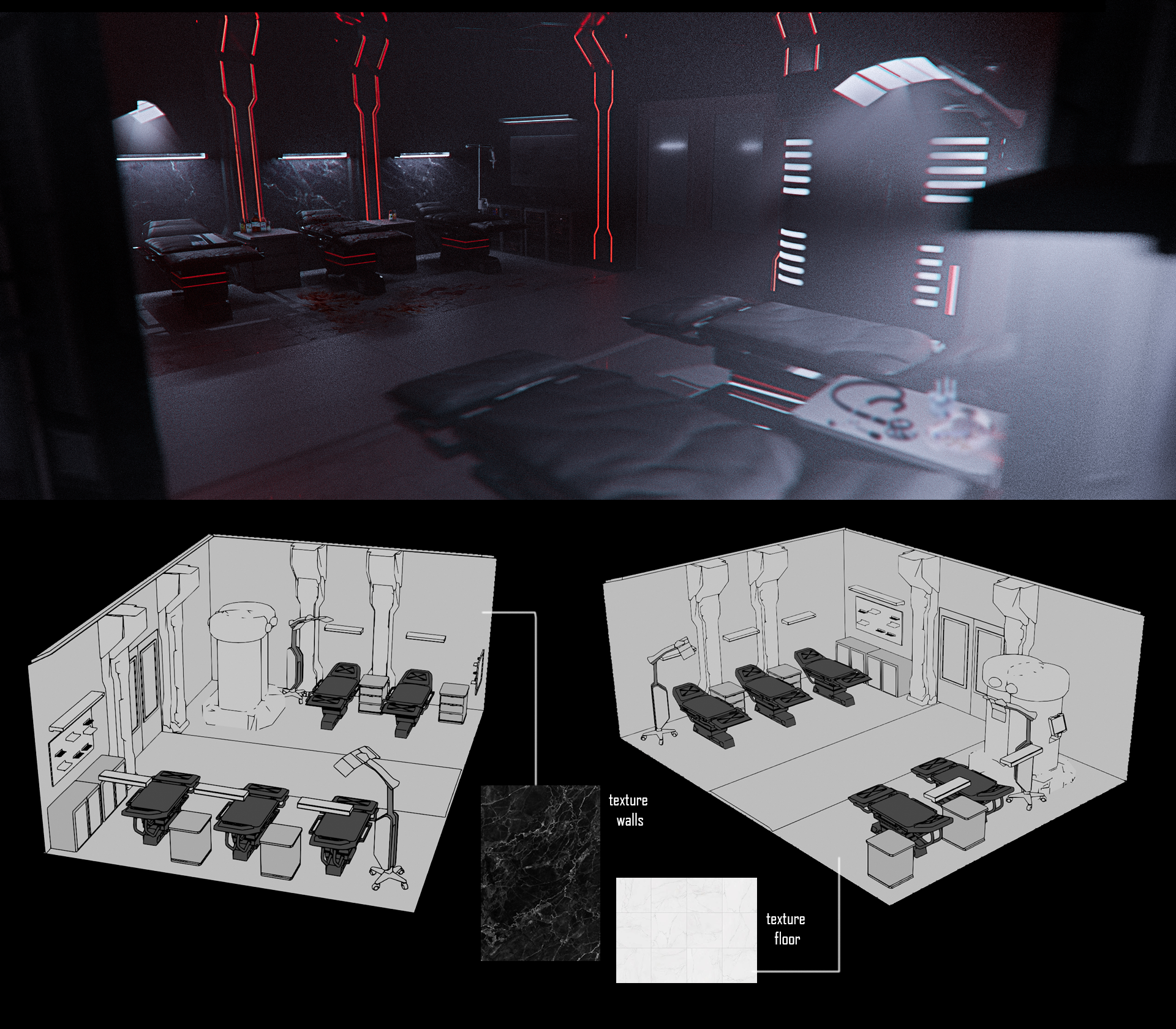 Concept art: Sala Medica